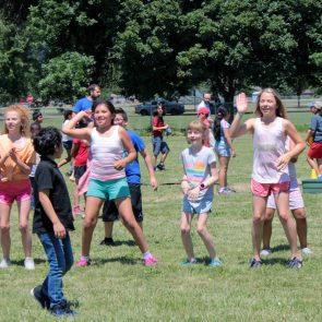 Student at field day